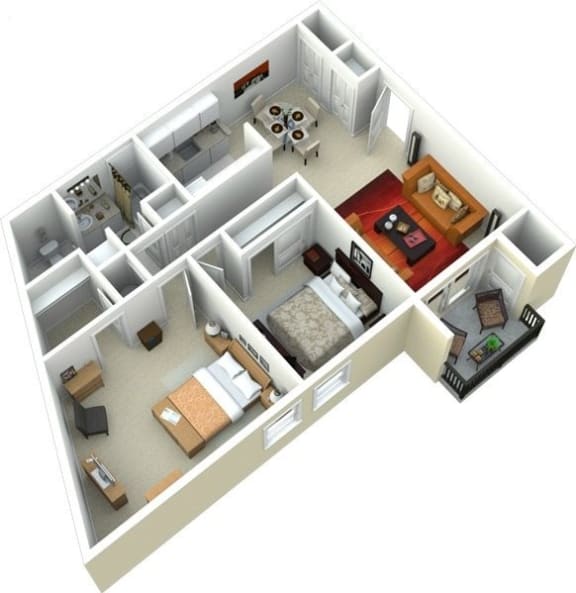 1 & 2Bedroom Apartments in Creve Coeur Millennium at Creve Coeur